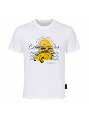 4Giviness T-Shirt Uomo Cocktail Club Jersey Stampa Frontale Var. Unica 126MCUTH6332-200