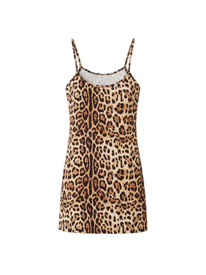 4Giviness Abito Corto Donna Exchange Leo Animalier Marrone Beige 126WCUAC5906-200
