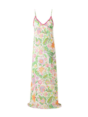 4Giviness Abito Lungo Donna Flowers Colors Multicolore 126WCUAL5695-200