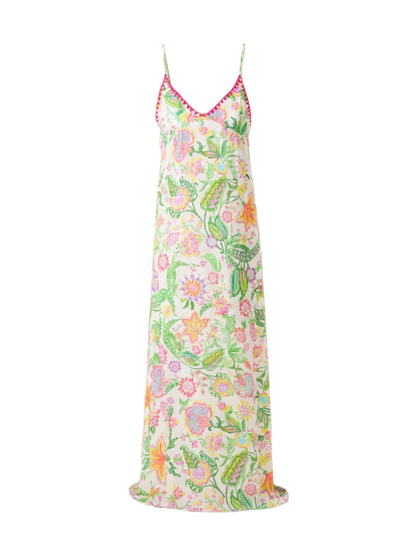 4Giviness Abito Lungo Donna Flowers Colors Multicolore 126WCUAL5695-200