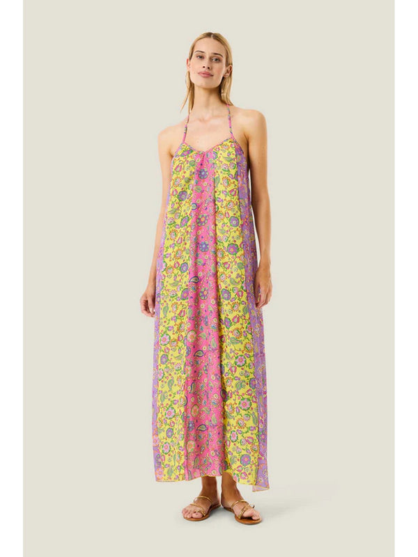 4Giviness Abito Lungo Donna Boho Chic Multicolore 126WCUAL6094-200