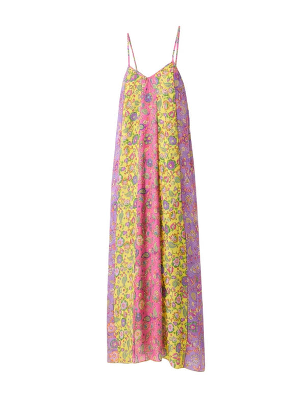 4Giviness Abito Lungo Donna Boho Chic Multicolore 126WCUAL6094-200