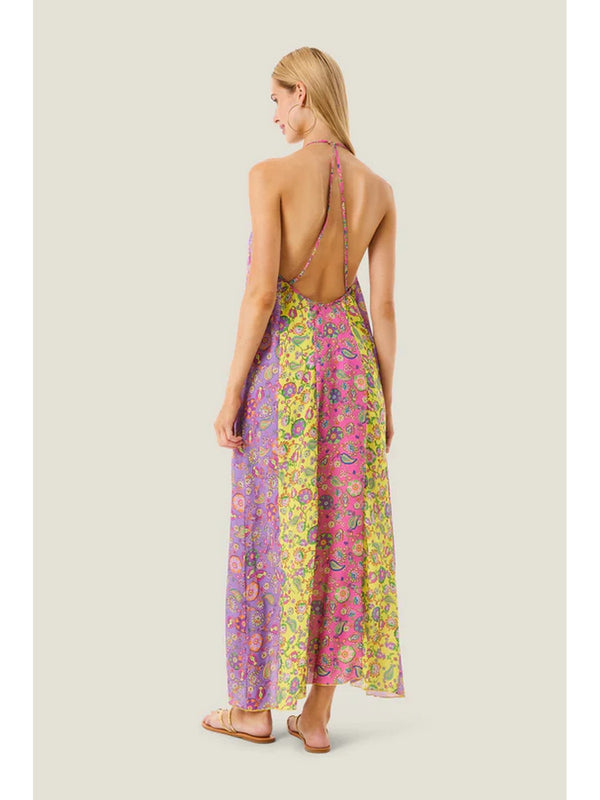 4Giviness Abito Lungo Donna Boho Chic Multicolore 126WCUAL6094-200