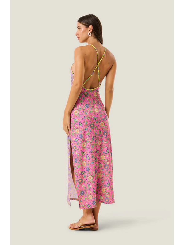 4Giviness Abito Lungo Donna Boho Chic Multicolore 126WCUAL6126-200