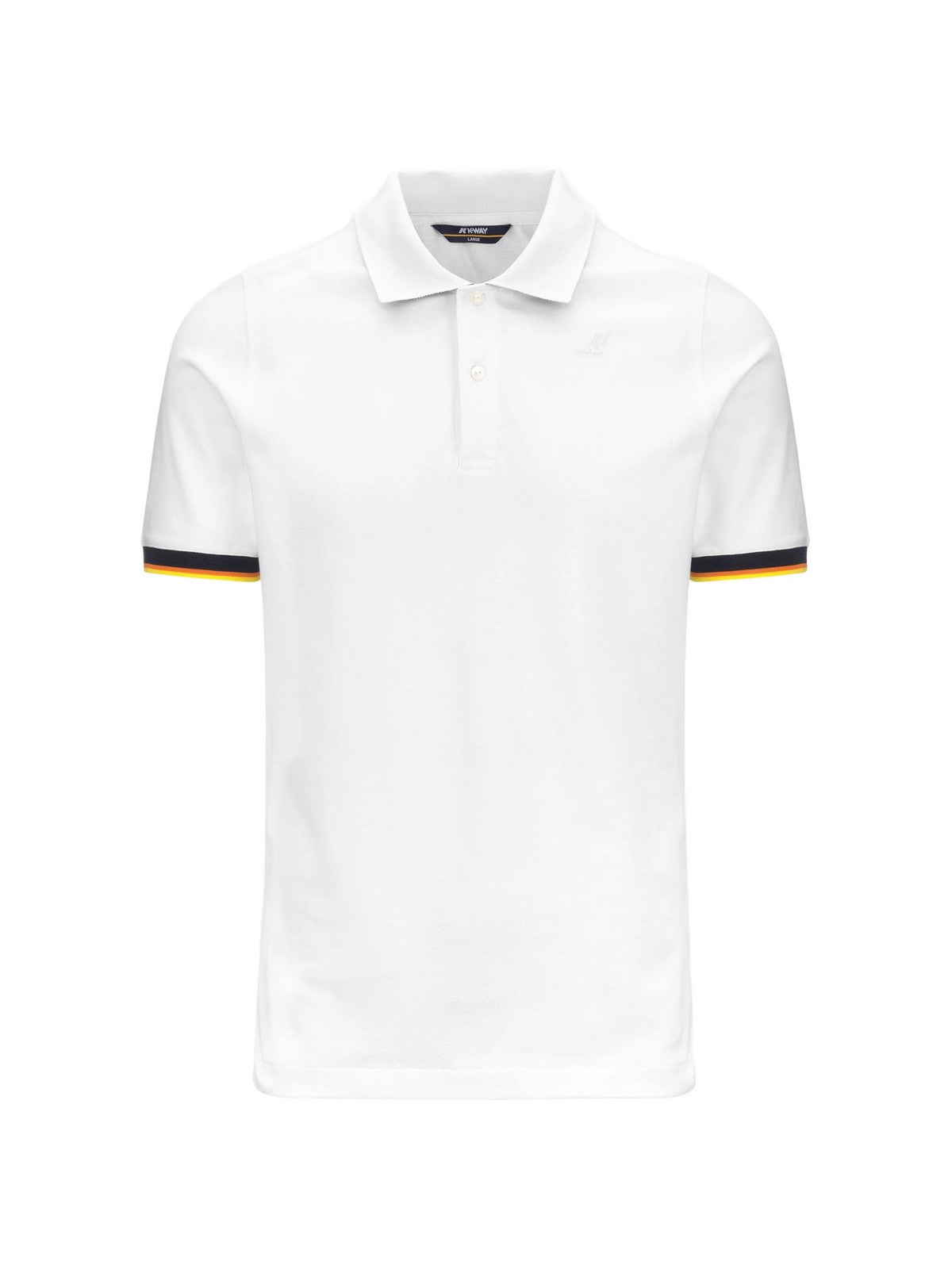 K-Way Polo Uomo Vincent Piqué Slim Bianca K1125BW-001