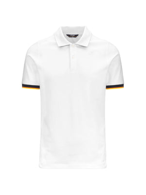 K-Way Polo Uomo Vincent Piqué Slim Bianca K1125BW-001