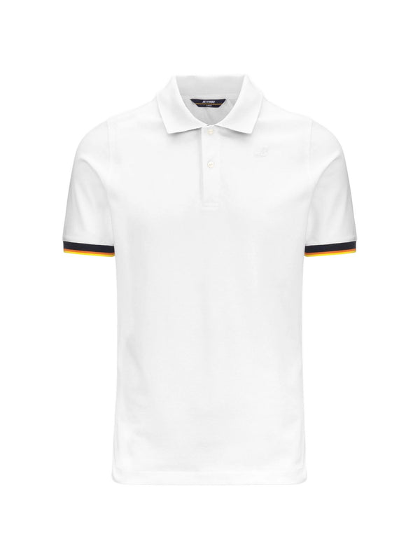 K-Way Polo Uomo Vincent Piqué Slim Bianca K1125BW-001