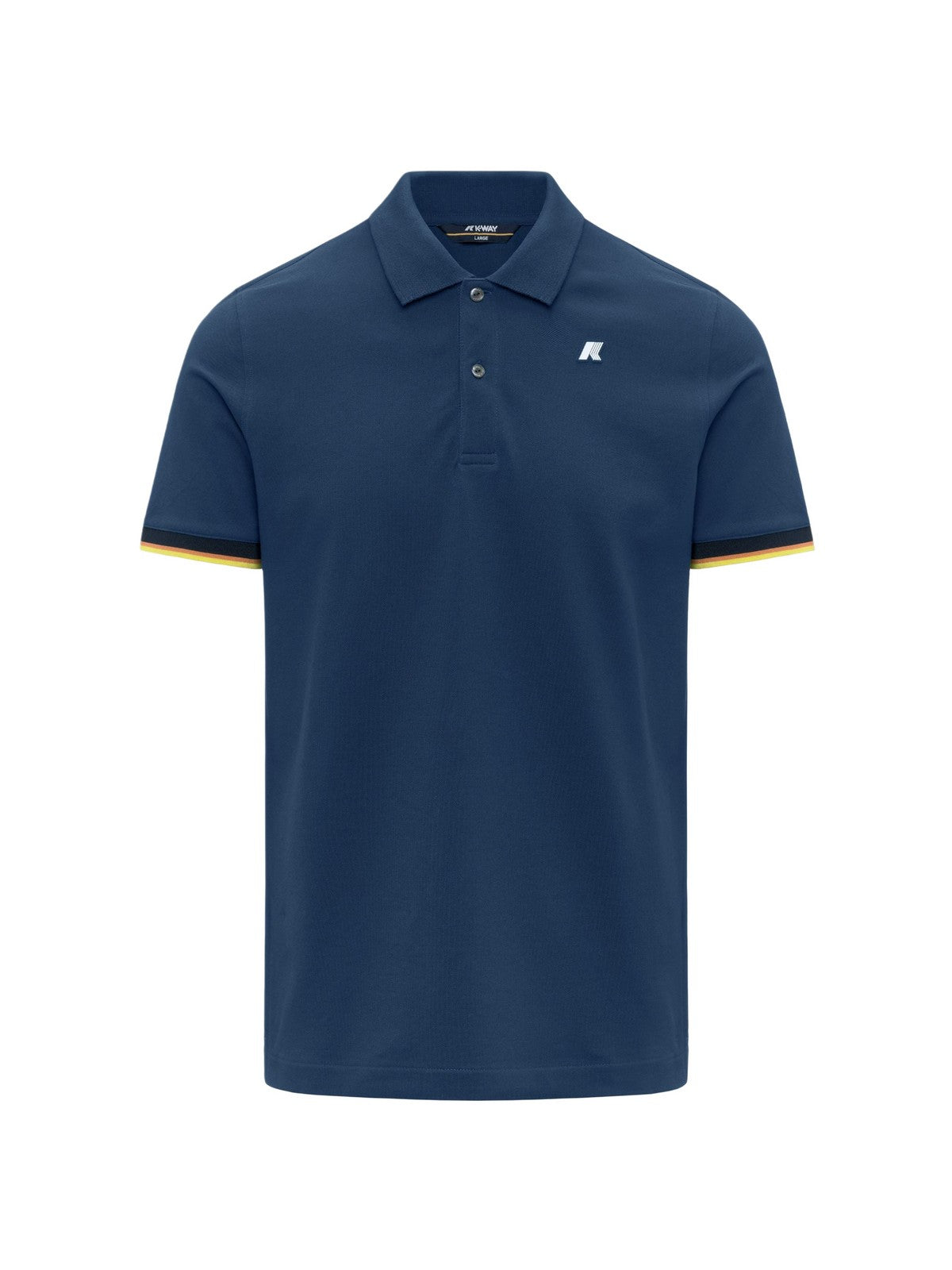 K-Way Polo Uomo Vincent Piqué Slim Blu Insignia K1125BW-B67