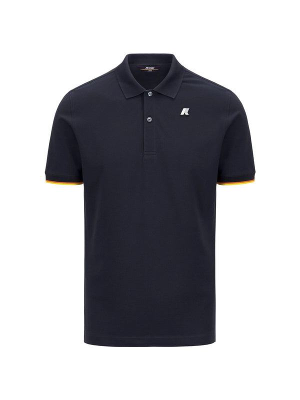 K-way Polo Uomo Vincent Pique Slim Blue DepTH K1125BW-K89