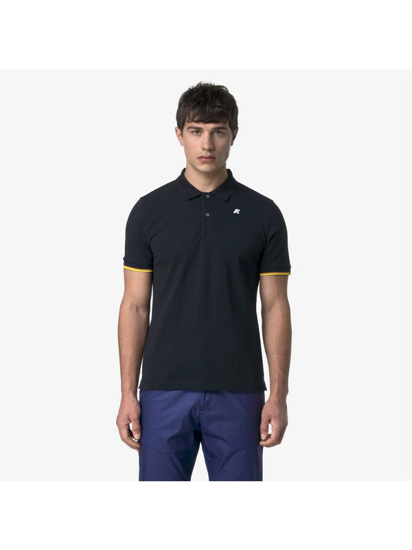 K-way Polo Uomo Vincent Pique Slim Blue DepTH K1125BW-K89