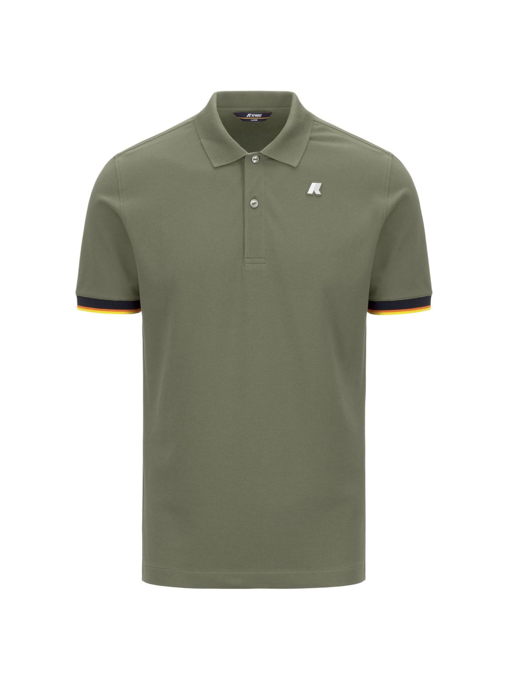K-way Polo Uomo Vincent Pique Slim Green Lichen K1125BW-V15