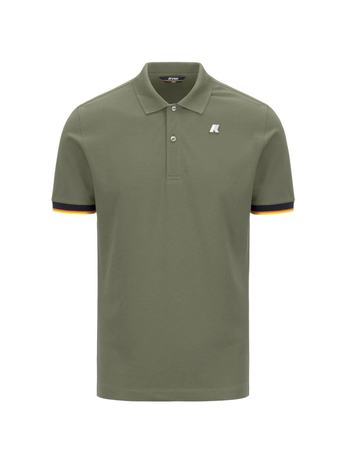 K-way Polo Uomo Vincent Pique Slim Green Lichen K1125BW-V15