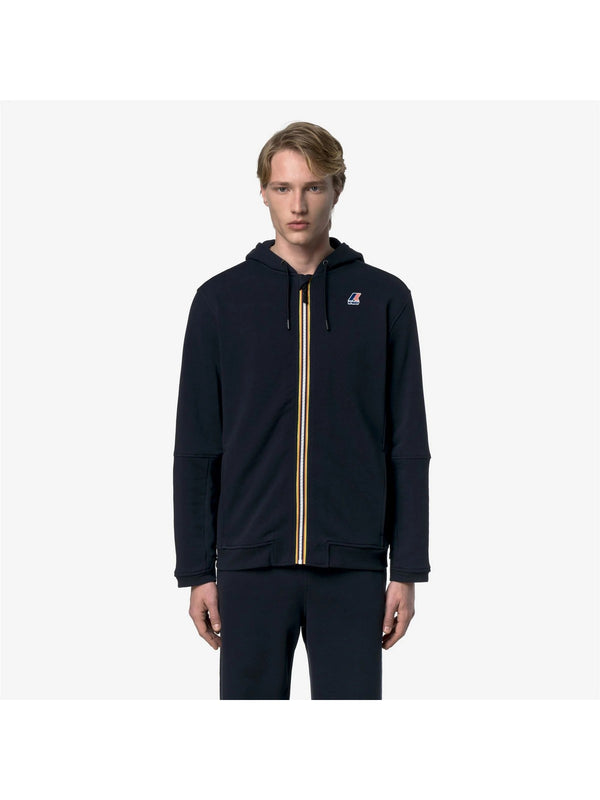 K-way Felpa Uomo Prosper Poly Cotton Blue DepTH K1126HW-K89