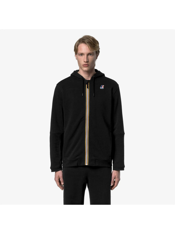 K-way Felpa Uomo Prosper Poly Cotton Black Pure<br /> K1126HW-USY