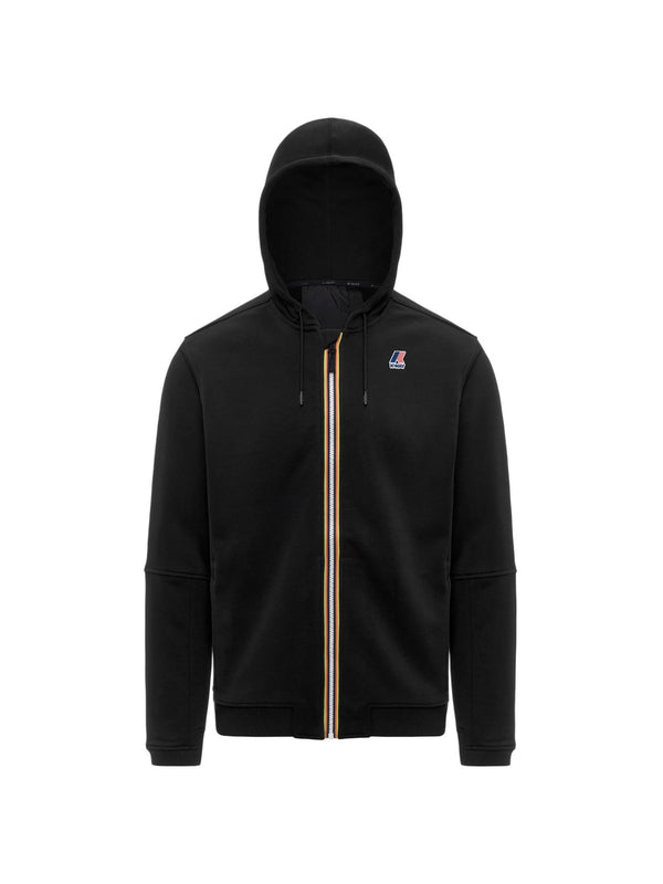 K-way Felpa Uomo Prosper Poly Cotton Black Pure<br /> K1126HW-USY