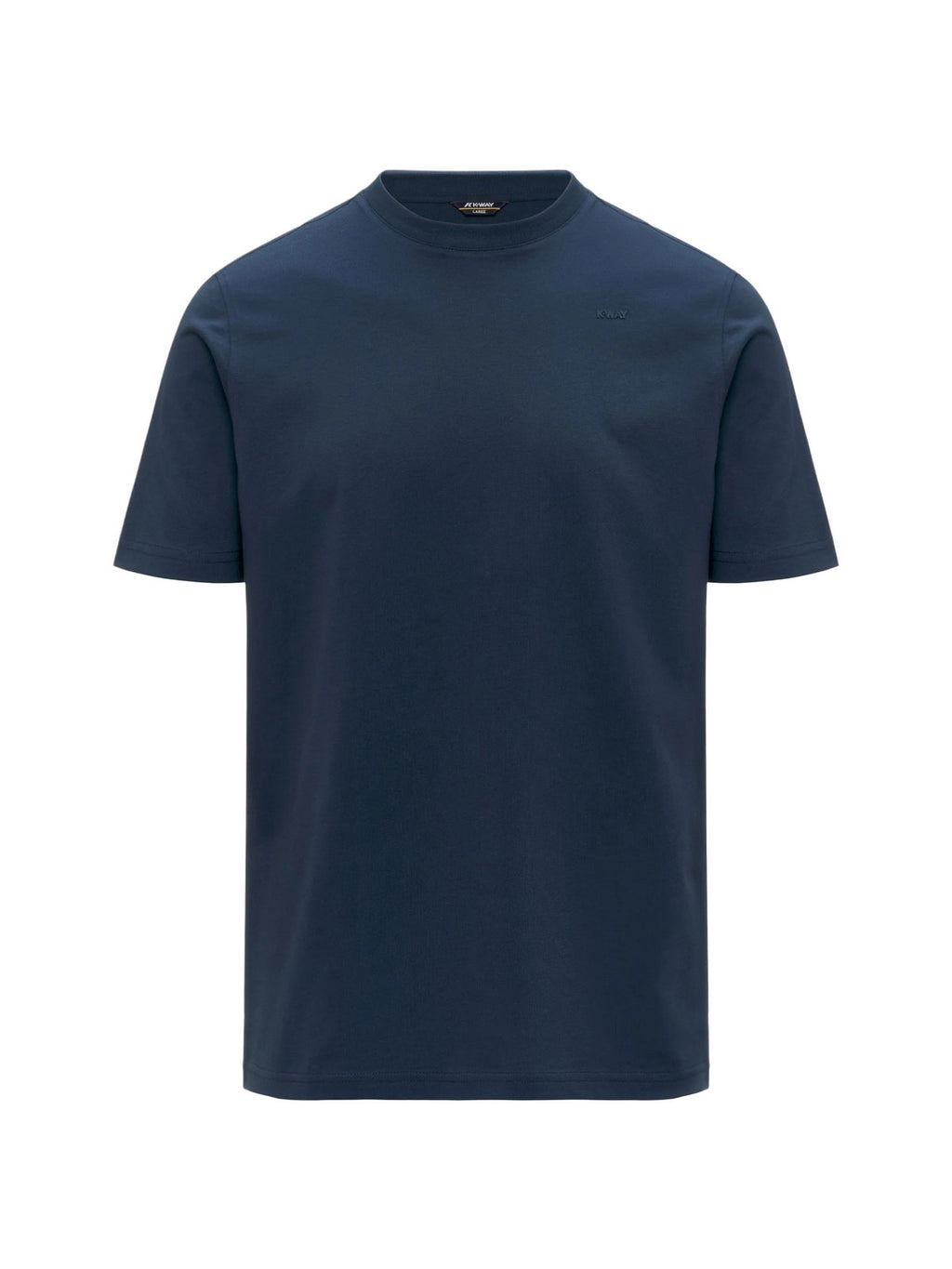 K-Way T-Shirt Uomo Odom Jersey Micro Lettering Slim Blu Insignia K81489W-B67