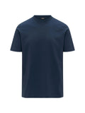 K-Way T-Shirt Uomo Odom Jersey Micro Lettering Slim Blu Insignia K81489W-B67
