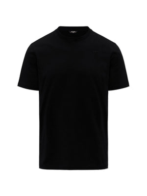 K-Way T-Shirt Uomo Odom Jersey Micro Lettering Slim Nero Black Pure K81489W-USY