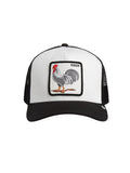 Goorin Bros Cappello Trucker Gallo Bianco e Nero Animal Farm Unisex 101-2458-DUS02