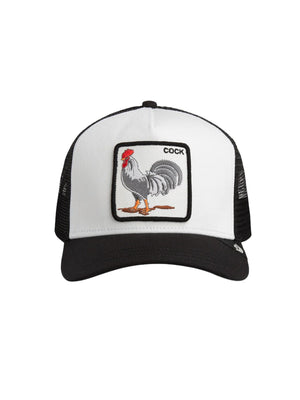 Goorin Bros Cappello Trucker Gallo Bianco e Nero Animal Farm Unisex 101-2458-DUS02