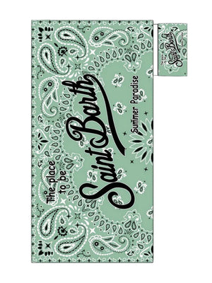 MC2 Saint Barth Telo Mare Aidan Unisex Verde Acqua Stampa Bandana AID0001 01089H