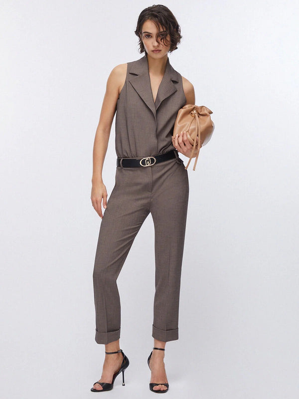 Liu Jo Gilet Body Donna Marrone Mélange CA6127 T577A P9578