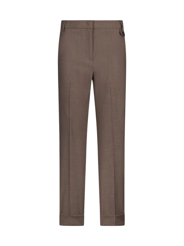 Liu Jo Pantalone Donna Dritto con Risvolto Tortora Mélange CA6367 T577A P9578
