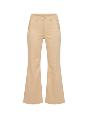 Liu Jo Pantalone Flare Donna Cream Beige Bottom Up WA6403 T367A-41208