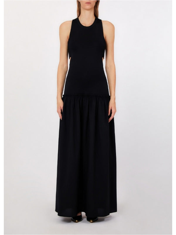 Liu Jo Abito Lungo Donna Nero con Cut-Out WA6466 MS55N-22222