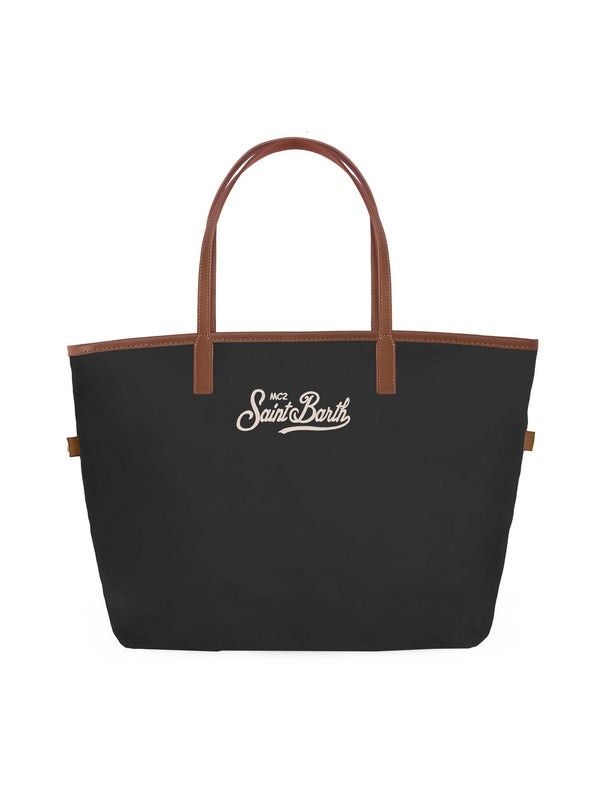 Mc2 Saint Barth Shoulder Bag City Bag Mid Nylon 0018 Emb - Cb0004