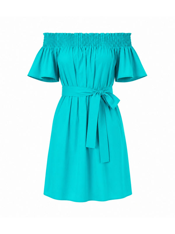 Liu Jo Abito Donna Caraibi Light con Scollo Bardot e Cintura VA6155 TS330-64728