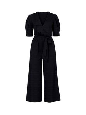 Liu Jo Tuta Donna Nera con Scollo a V e Cintura VA6213 TS330-22222
