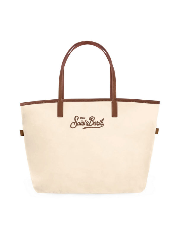 Mc2 Saint Barth Shoulder Bag City Bag Mid Nylon 1018 Emb - Cb0004
