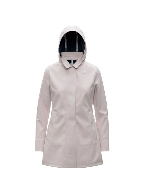 K-Way Giubbotto Donna Mathy Bonded Beige Cashmere/Blu K2148BW-B2A Impermeabile