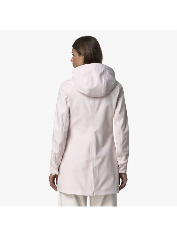 K-Way Giubbotto Donna Mathy Bonded Beige Cashmere/Blu K2148BW-B2A Impermeabile