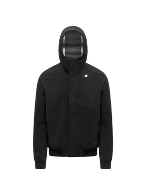 K-Way Giubbotto Uomo Joachim Bonded Nero Black Pure/Blue Depth K3135KW-A3C