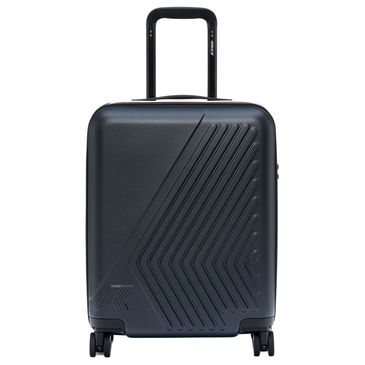 K-Way Trolley Cabina Unisex Eudoxie Logo Black Pure Nero K4125ZW-USY Rigido TSA