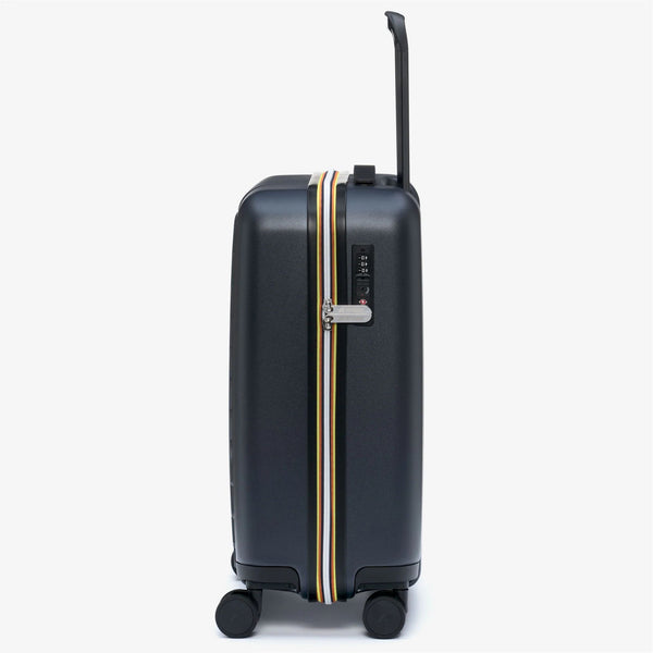 K-Way Trolley Cabina Unisex Eudoxie Logo Black Pure Nero K4125ZW-USY Rigido TSA