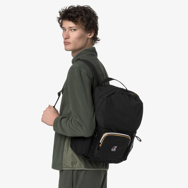 K-Way | Zaino Le Vrai 4.0 Michel Unisex in Nylon Ripstop Impermeabile | Nero Black Pure | K5135PW-USY