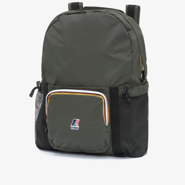 K-Way | Zaino Le Vrai 4.0 Michel Unisex in Nylon Ripstop Impermeabile | Verde Green Blackish | K5135PW-WMR
