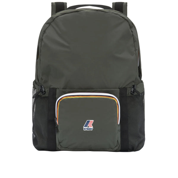 K-Way | Zaino Le Vrai 4.0 Michel Unisex in Nylon Ripstop Impermeabile | Verde Green Blackish | K5135PW-WMR