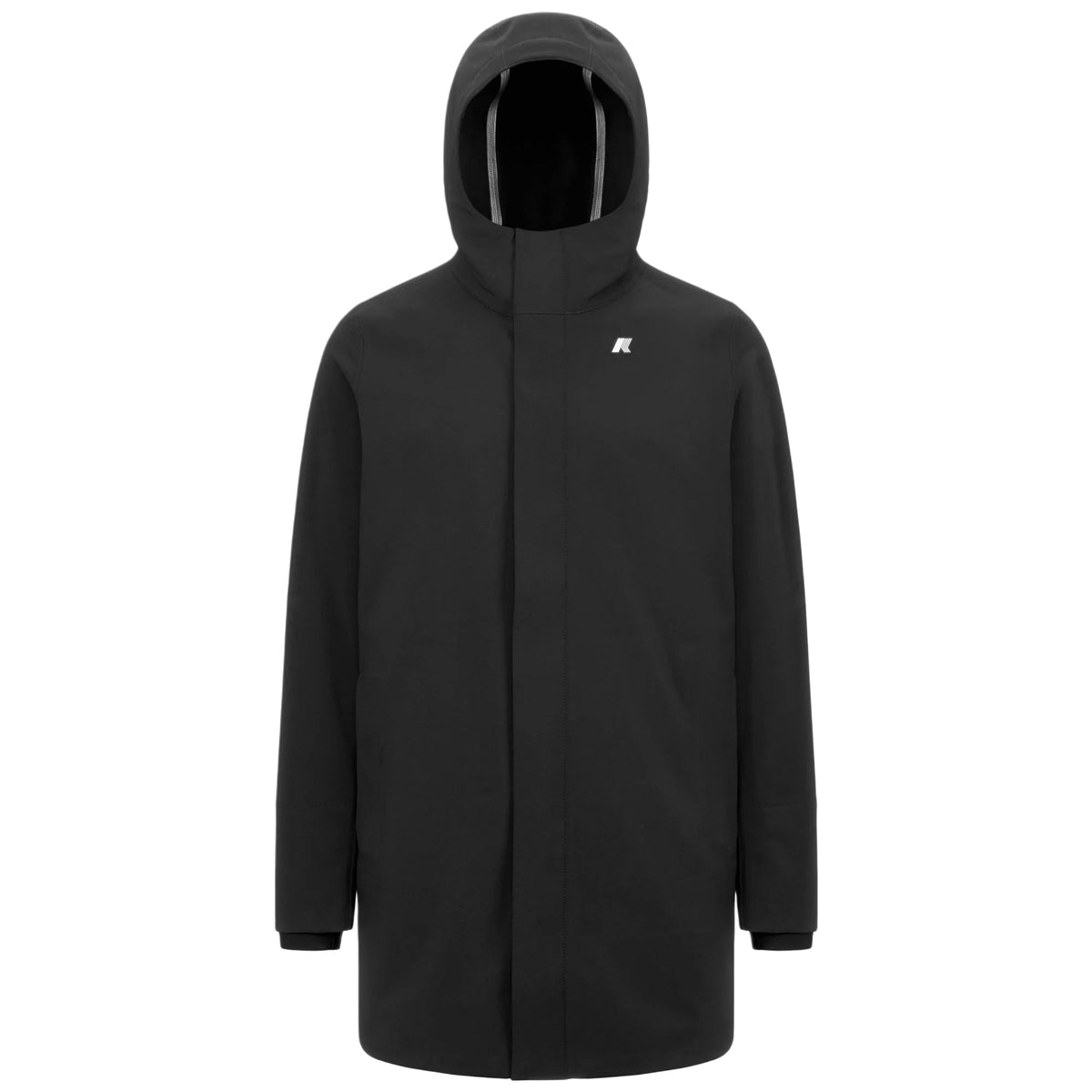 K-Way Giubbotto Uomo Marlyn Bonded Nero con Interno Blu Depth K7126UW-A3C