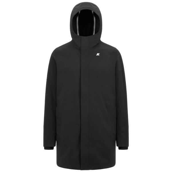 K-Way Giubbotto Uomo Marlyn Bonded Nero con Interno Blu Depth K7126UW-A3C