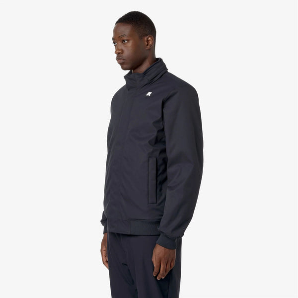 K-Way Amaury Twill Marmotta Giubbotto Uomo Blu Impermeabile con Imbottitura PrimaLoft K8133EW-AL9