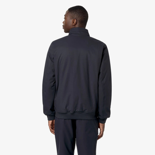 K-Way Amaury Twill Marmotta Giubbotto Uomo Blu Impermeabile con Imbottitura PrimaLoft K8133EW-AL9