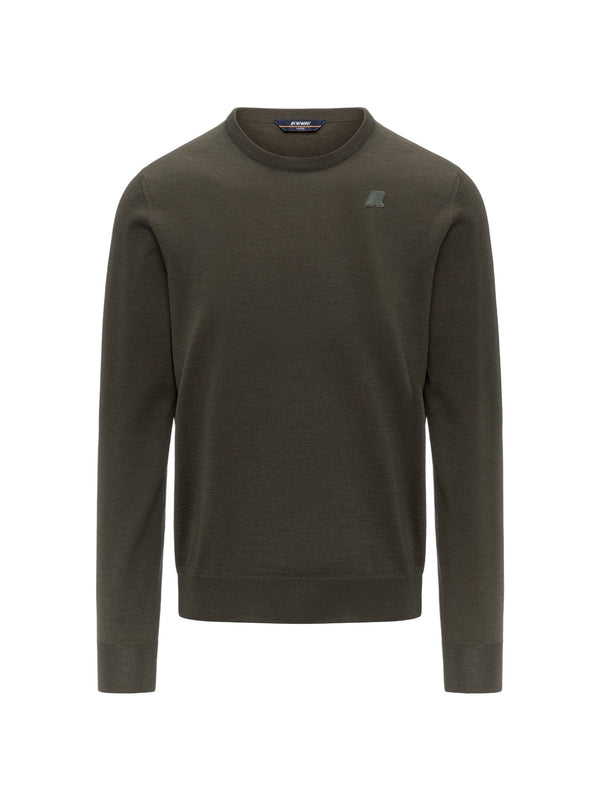 K-Way Maglia Uomo Sebastien Merino Verde Green Blackish K2142EW-WMR