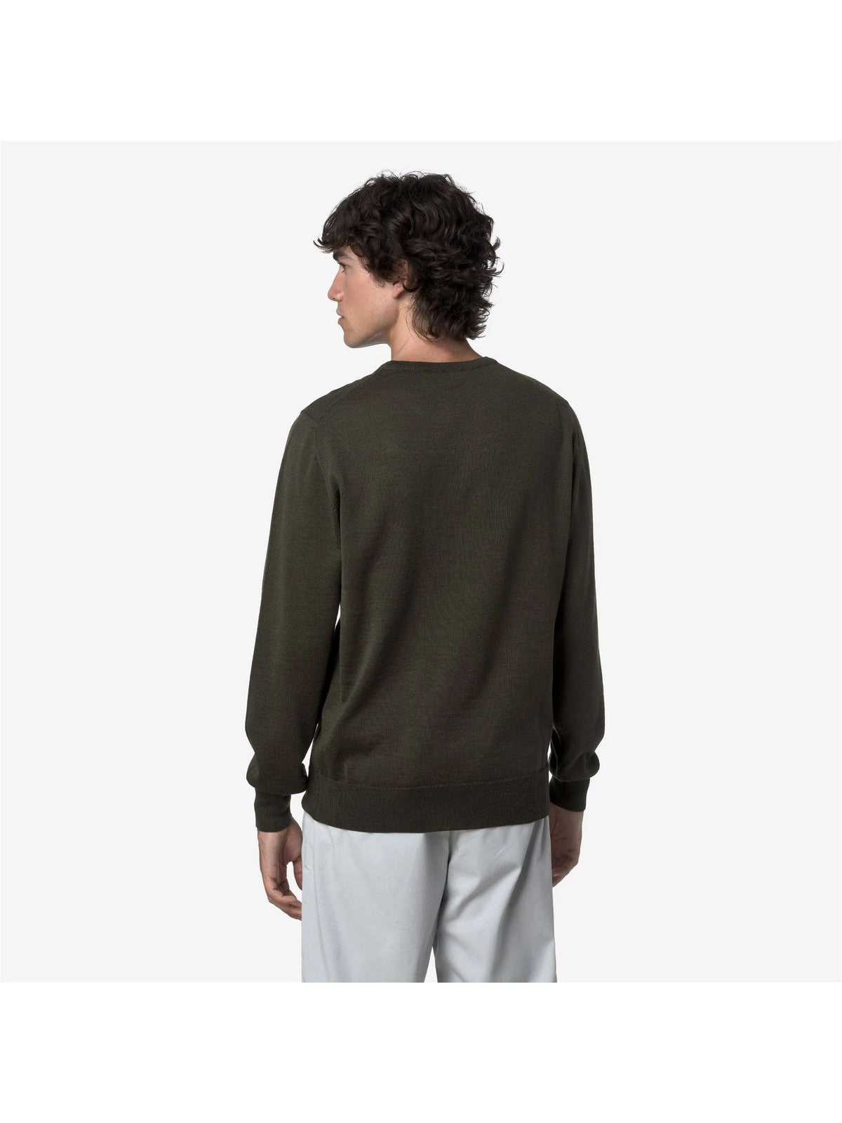 K-Way Maglia Uomo Sebastien Merino Verde Green Blackish K2142EW-WMR