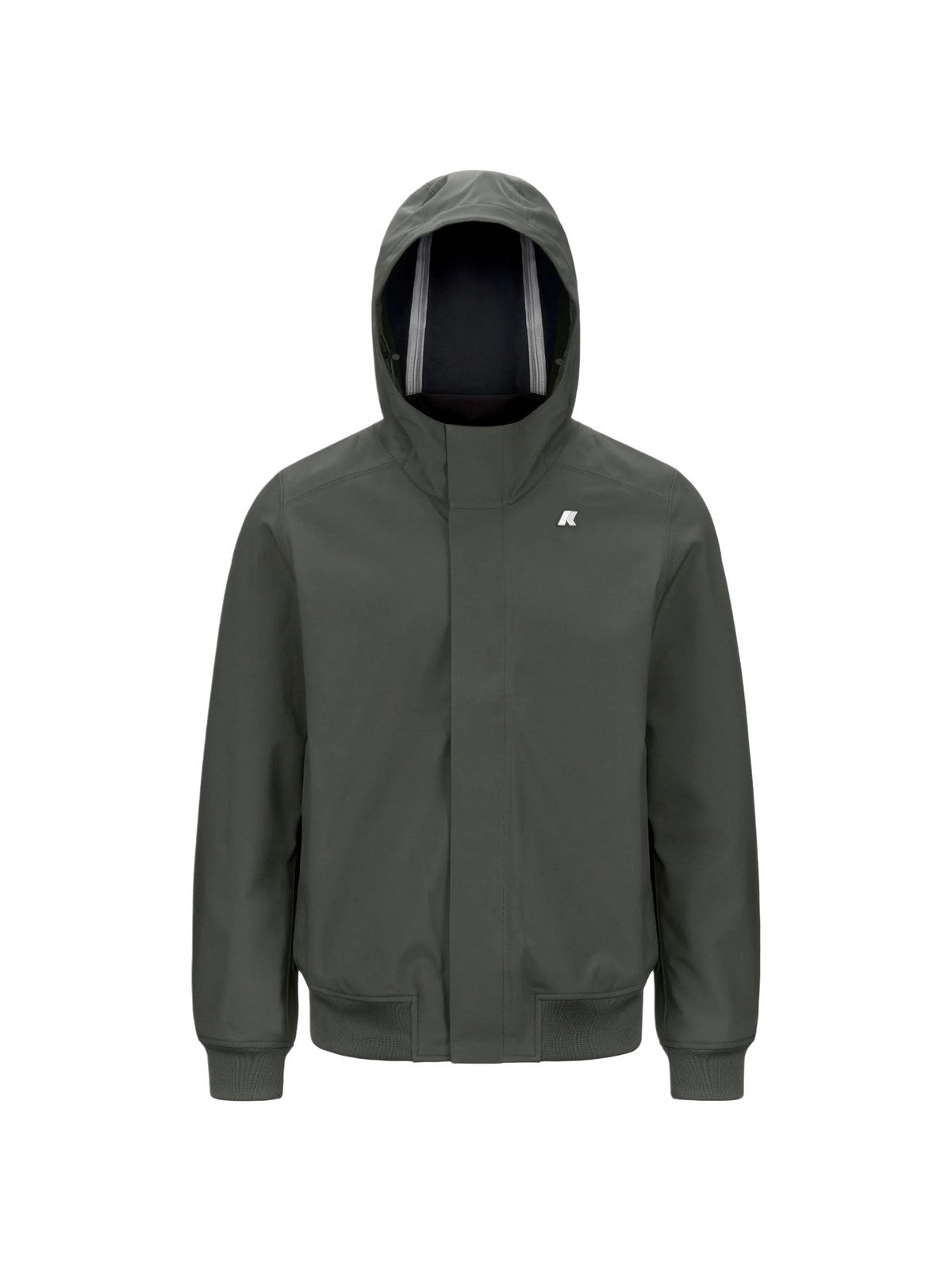 K-Way Giubbotto Uomo Joachim Bonded Verde Green Blackish/Blue Depth K3135KW-AF0