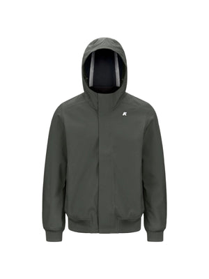 K-Way Giubbotto Uomo Joachim Bonded Verde Green Blackish/Blue Depth K3135KW-AF0