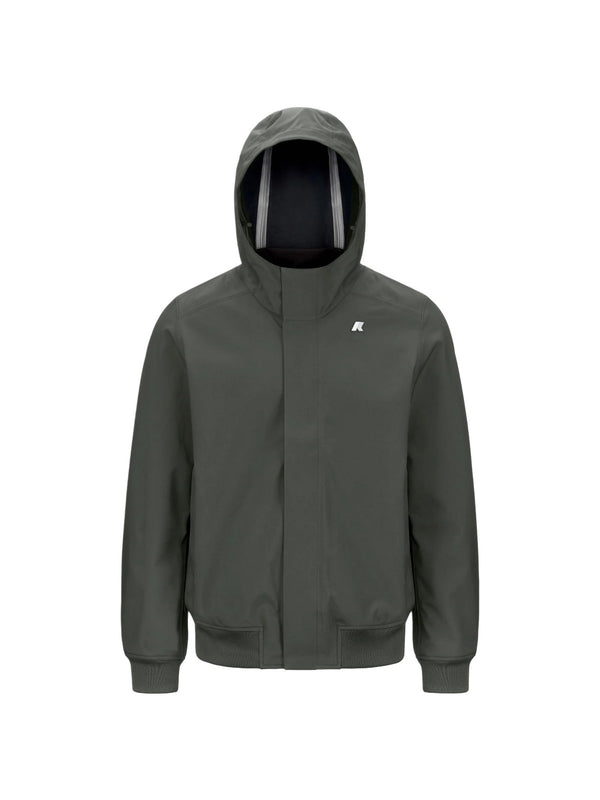K-Way Giubbotto Uomo Joachim Bonded Verde Green Blackish/Blue Depth K3135KW-AF0